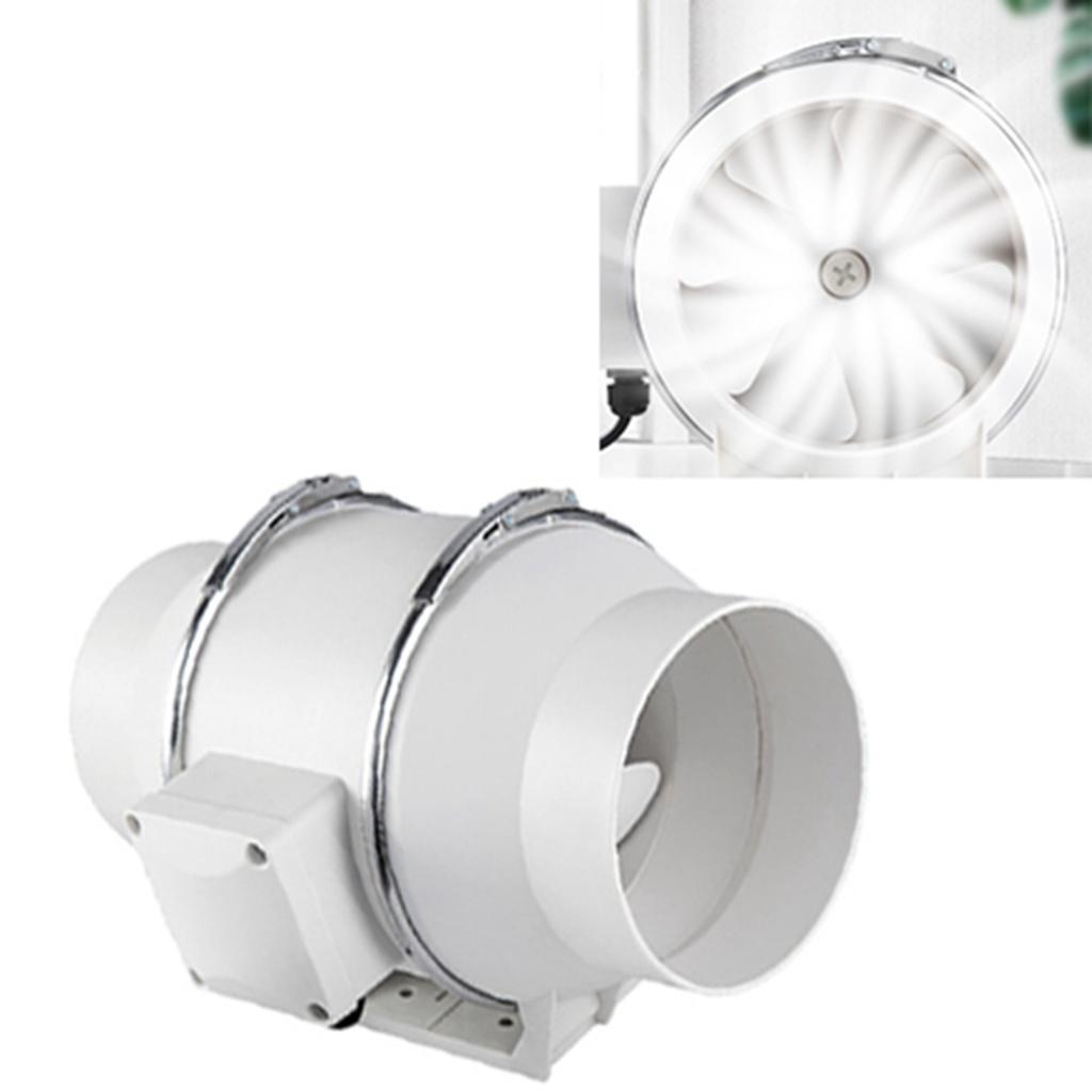 Duct Fan High Efficiency Low Noise Air Circulation Ventilation Inline Exhaust Fan for Bathrooms