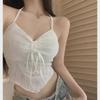 Summer Sexy Backless Halter Neck Pleated Camisole for Women