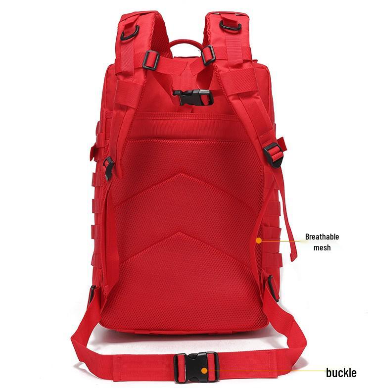 Men's Large Capacity Outdoor Sports Backpack, Water-Resistant, Multifunctional, 45L