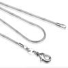 European Style Fashion Unisex Round Snake Chain Long Necklace Chains Exquisite Elegant Women All-Match Jewelry