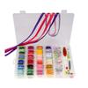 72 Colors Embroidery Floss Threads Colorful Letter Beads Set Ribbons Friendship Bracelet String Kit