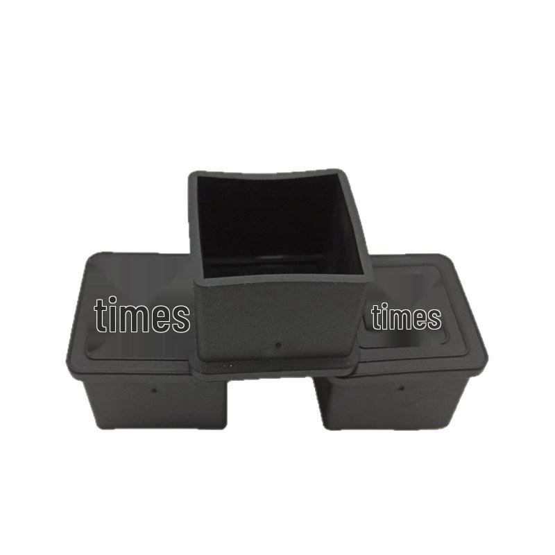 Накладки на ножки стула из нержавеющей стали с нескользящими резиновыми чехлами - Квадратные, Защитные накладки на ножки