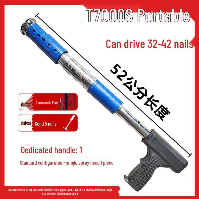 Многофункциональный бесшумный гвоздезабивной пистолет для деревообработки и цемента с регулируемыми настройками