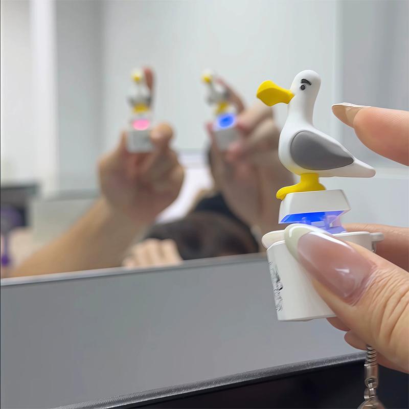 Брелок-шахта Чайка, USB-клавиша-кнопка для клавиатуры, Светодиодный брелок со звуком