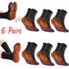 6 Pairs Of Self-Heating Socks Heating Winter Heating Socks Warm Winter Socks