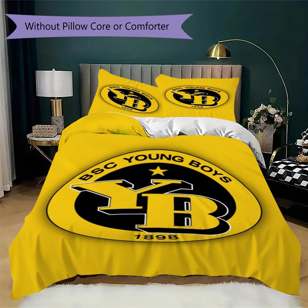 BSC Young Pattern Bedding uilt Set uilt Cover Pillowcase Home Decoration Birthday Gift (1 * duvet cover + 2 * pillowcase without core)22