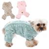Dog Jumpsuit Pajamas Autumn Winter Warm Pet Overalls For Small Medium Dogs Cats Coral Fleece Puppy Jacket Chihuahua Pug Clothing