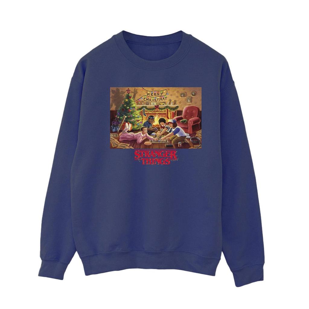 Netflix Womens/Ladies Stranger Things Christmas Gathering Sweatshirt