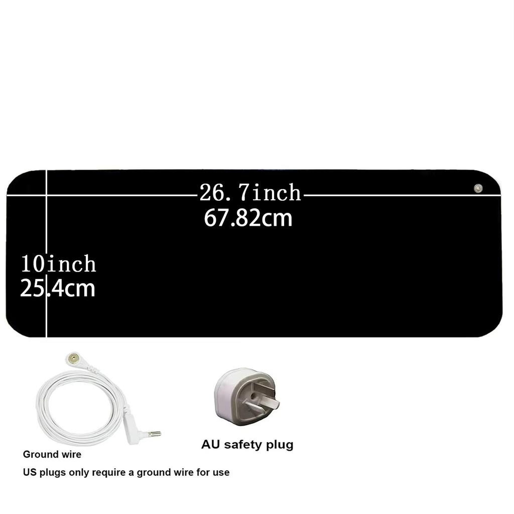 Комплект заземляющего коврика, коврик для стола, заземляющий коврик для ног, коврик для компьютерной мыши может улучшить сон, поддерживать равновесие тела, кровообращение