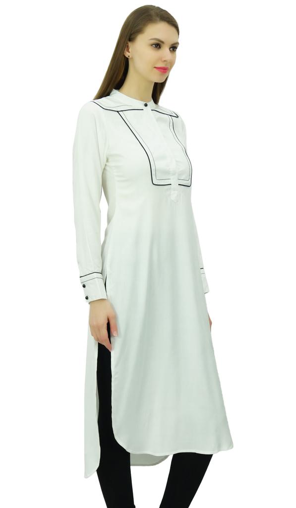 Phagun Дизайнерская индийская пенджабская курта из вискозы для женщин, этническая прямая повседневная туника