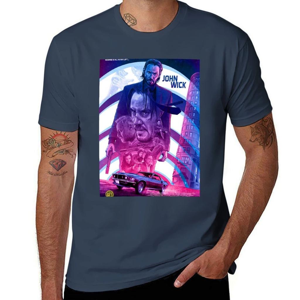 John Wick Movie Tshirt Breathable Workout Short Sleeve Top