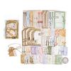 20/34 Pcs Vintage Diary Album Background Paper DIY Scrapbooking Junk Journal Stationery Supplies Colored Decoration Material