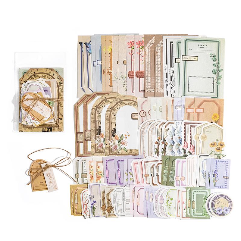 20/34 Pcs Vintage Diary Album Background Paper DIY Scrapbooking Junk Journal Stationery Supplies Colored Decoration Material