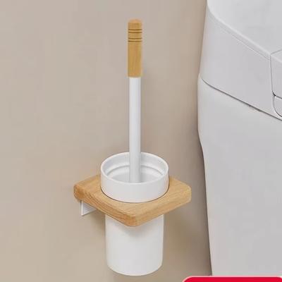 Туалетные ершики из дерева для ванной комнаты Держатели для туалетных ершиков Настенные ершики без тупиков Набор щеток для уборки Без перфоратора