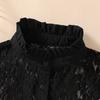 Ladies Lace Fake Collar Versatile Stand Up Collar Fake Collar Semi Transparent Breathable Decoration Detachable Fake Collar