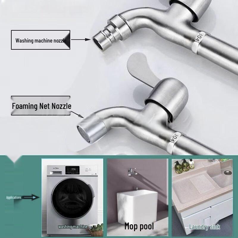 Rongsong 304 Stainless Steel Single Cold Water Faucet