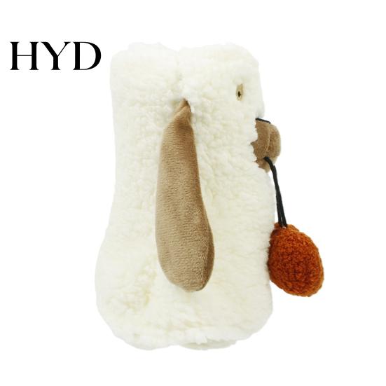 Wine Gift Bottle Bag Halloween Ghost Fleece Bag, Cute Plush Themed Sleeve Cover for Dinner Table, Party Decoration