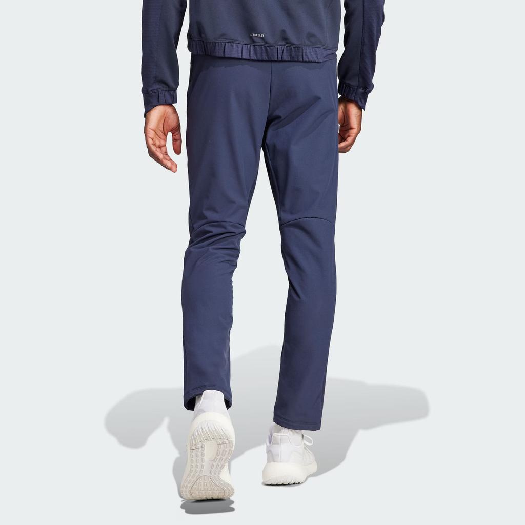 Adidas Cold.Rdy Workout Pants Solid Logo Tapered Fitness Long Pants Men Pants Legendary-Ink-Blue IL1435
