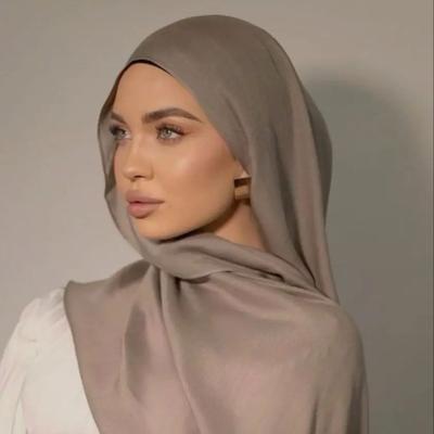 Модальные Хиджабы Район Хлопковые Шарфы Однотонные Мягкие Повязки Для Мусульманской Женщины Хиджаб Исламский Тюрбан Повязка На Голову 170*75СМ