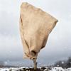 Burlap Winter Plant Cover Freeze Protection Plant Bag with Drawstring Reusable Frost Blanket Tree Protector for Garden Bushes Small Trees