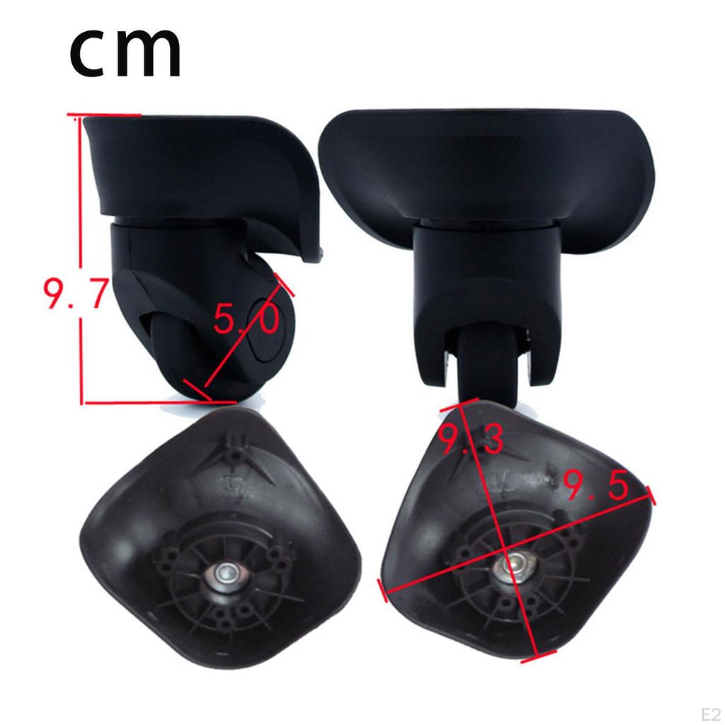 2 шт. сменные колеса для чемодана, бесшумные, легкие, запасные, портативные, легко устанавливаются