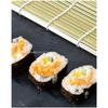 Green-skinned Sushi Rolls Made With Bamboo Sushi Tool Set, Seaweed Rice Mold, Bamboo Sushi Mat