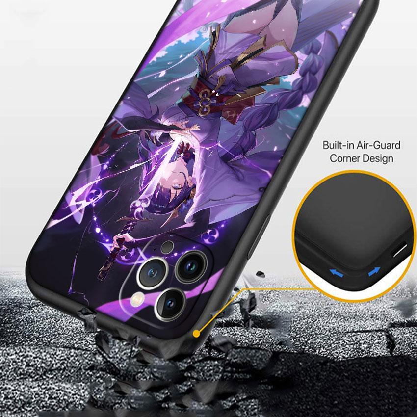 CJ60 Genshin Impact Soft Shell Phone Case for Redmi Note 10 11 12 Pro Max 10S 10C 10T 11A 11S 12S 12C