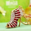 High Heel Glamorous Shoe Keychain Premium Metal Keyring Great For Holiday And Favors Party