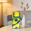 B-Brazil B-Brazilian Flag Phone Case For Samsung S25,S24,S21,S22,S23,S30,Ultra,S20,Plus,Fe,Soft Silicone Black Cover