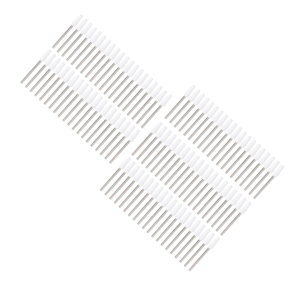 100 шт. конических сверл для ногтей из кварцевой вольфрамовой стали, профессиональных сверл для очистки кутикулы