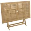 Foldable Garden Table 120x70x75 cm Solid Acacia Wood