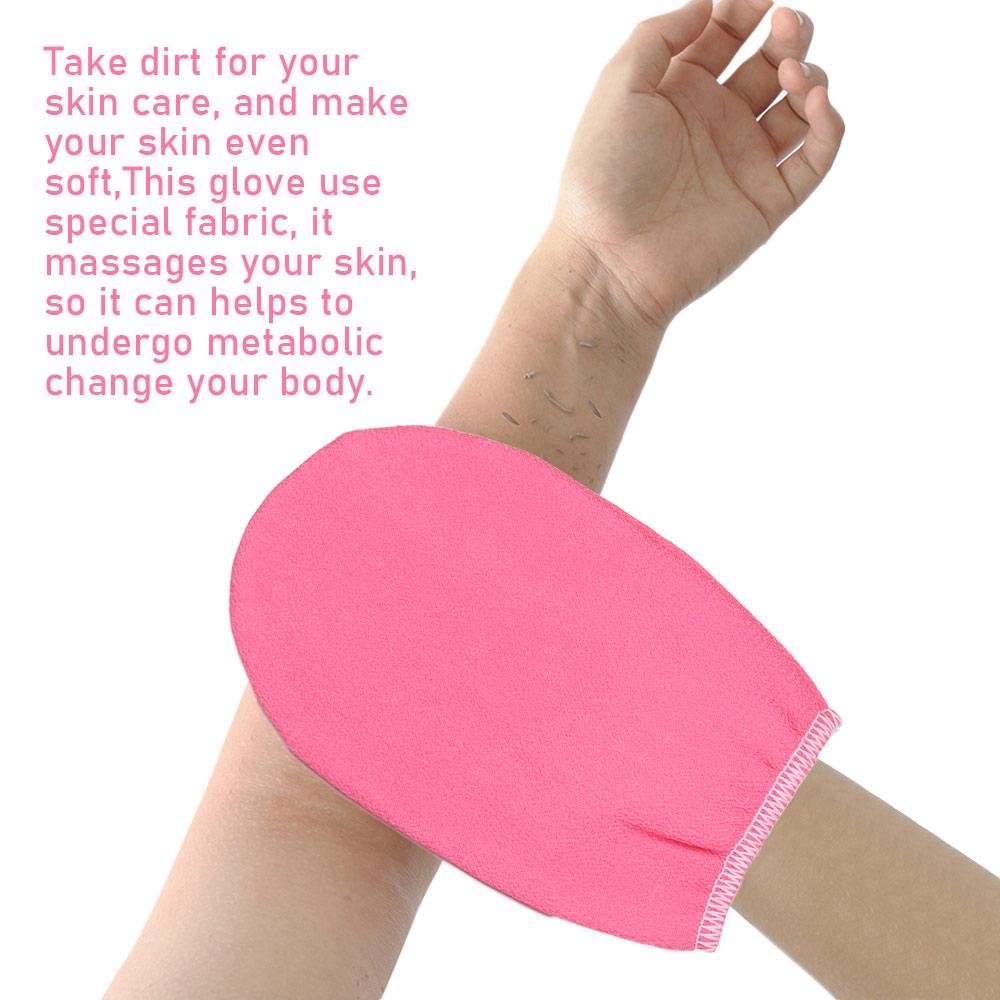 Durable Viscose Fiber Massage Body Rub Bath Glove Shower Scrubber Exfoliating Towel