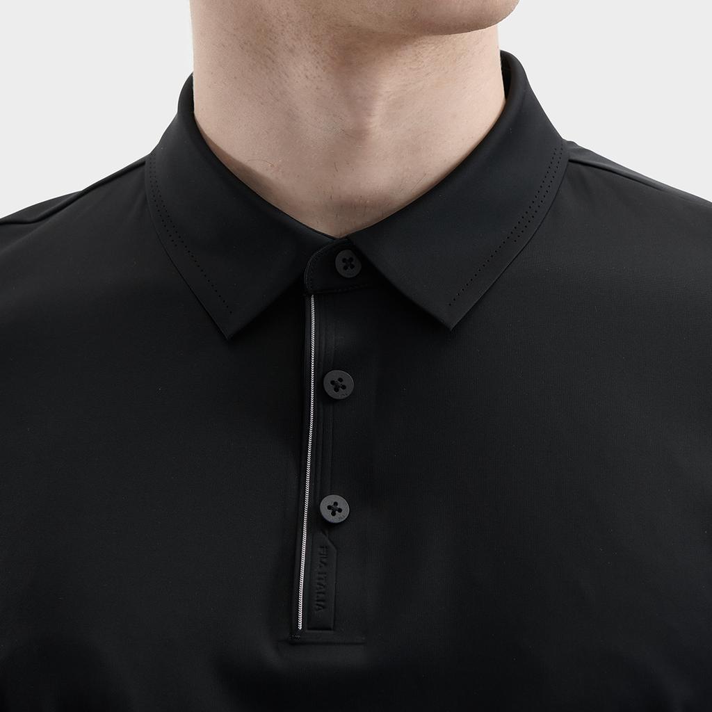 New FILA Polo Shirts Men's Jet Black F11M422104FBK