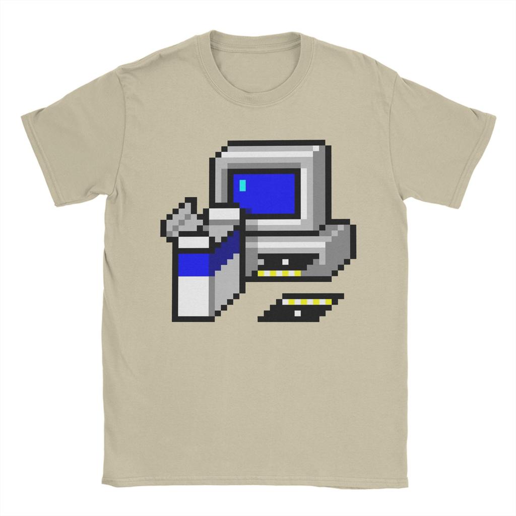 Лето 2025 Установите Windows 95 Сейчас 100% Хлопок Печатная Футболка для Мужчин Хиппи Короткий Рукав Y2K Ретро Одежда Дышащая
