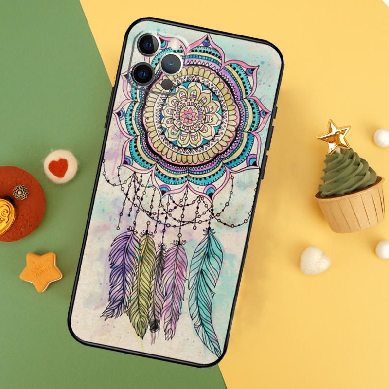 Чехол 'Ловец снов' для iPhone 11 12 13 14 16 15 Pro Max Mini XS Max X XR SE2 7 8 14 16 15 Plus