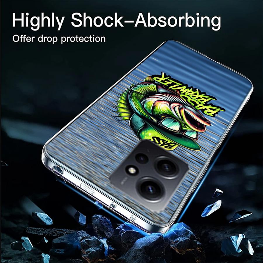 Enjoy a Day of Fishing Pleasure Phone Case For Redmi 12 13C 12C 15C 9 10 10C Note 13 Pro Plus 14 15 Pro 9T 9C 9A TPU Soft Cover