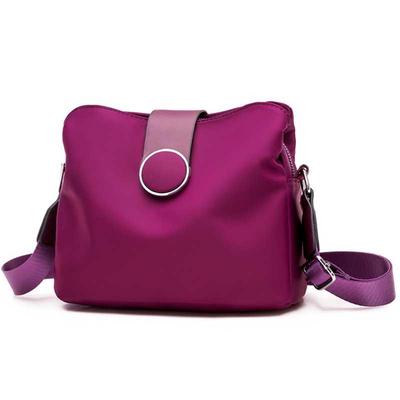 Женская повседневная сумочка с широким ремнем на плечо материал нейлон