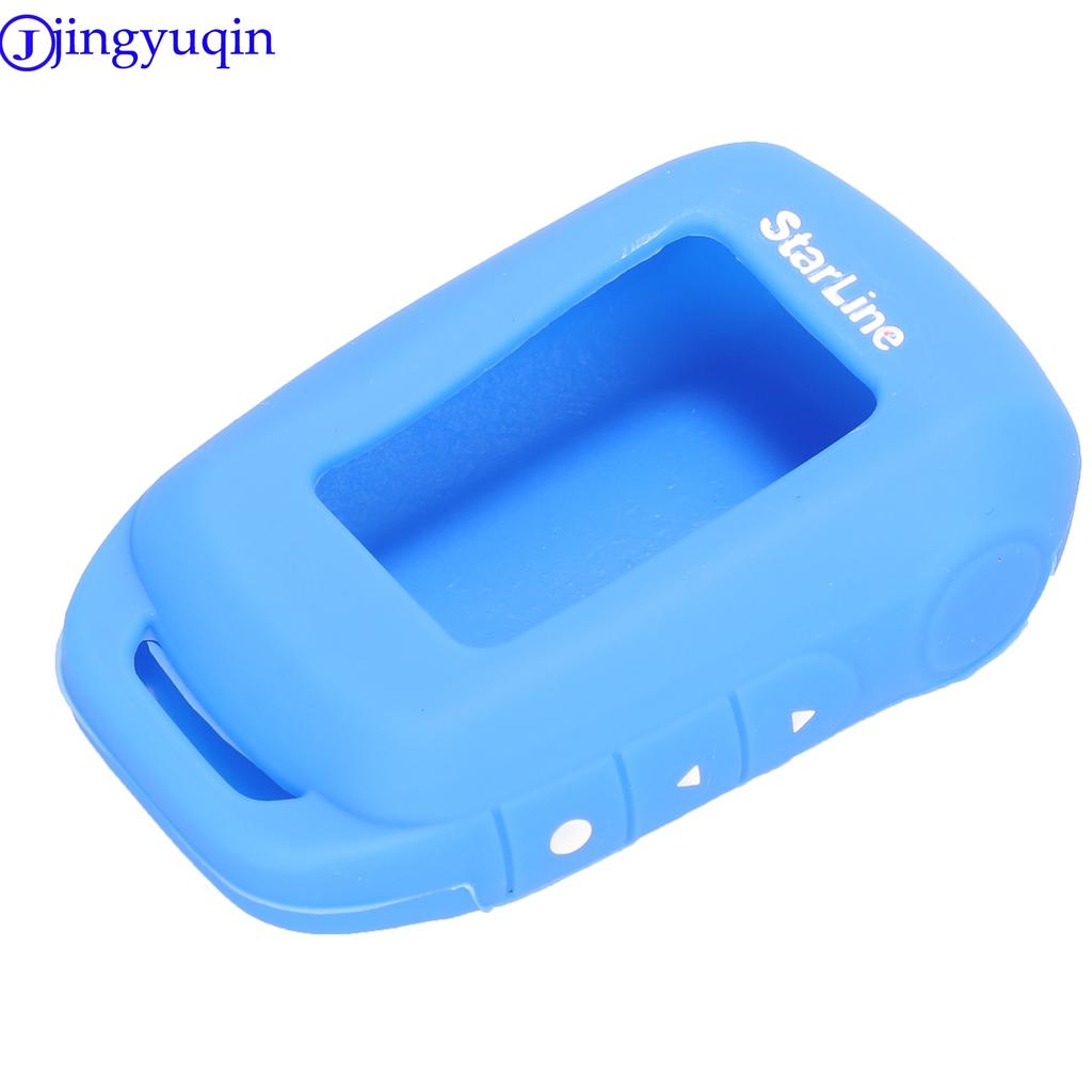 Jingyuqin дистанционный силиконовый брелок для Starline A92 / A94 / V62 / A62 / A64 русская двухсторонняя автомобильная сигнализация ЖК-дисплей управления