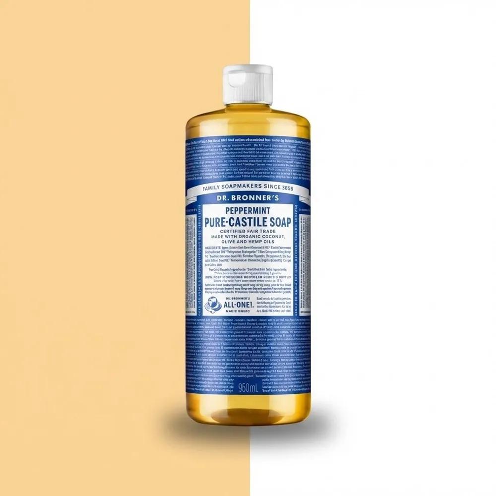 Dr. Bronner's Peppermint Pure Castile Soap Body Wash 950ml