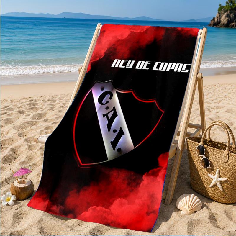 Club Atletico Independiente Beach Towel, Quick-drying, Easy to Care for, Suitable for Both Fitness and Beach Vacations,Sports Essential