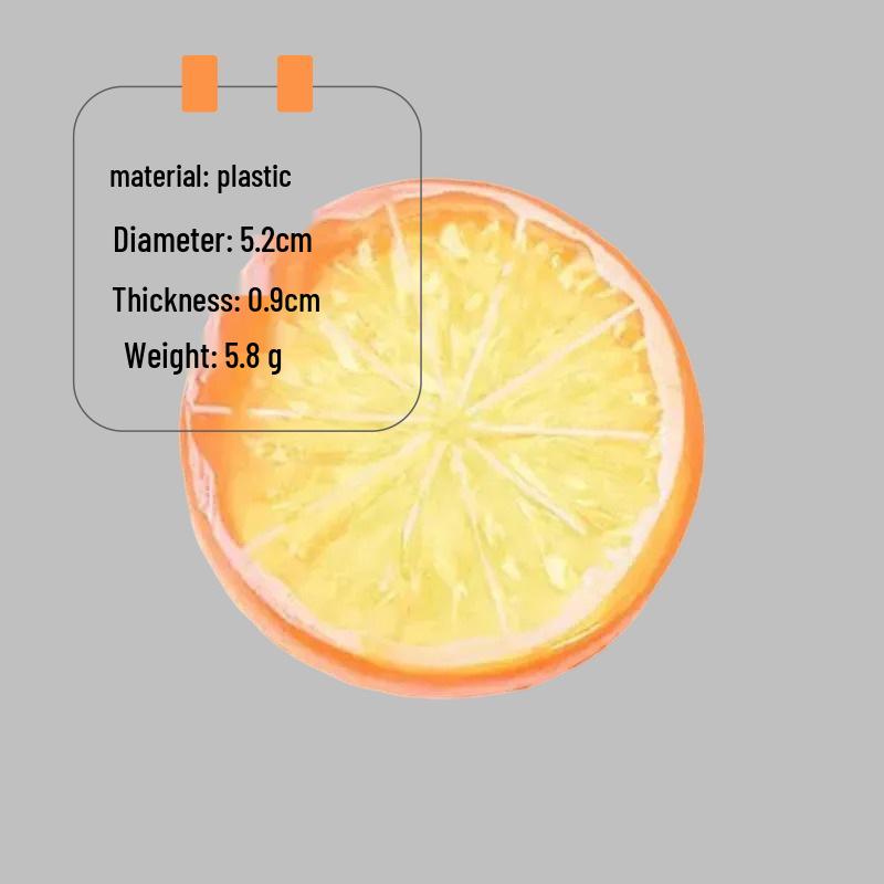 Имитация дольки лимона, модель фейкового фрукта для фотографии и домашнего декора