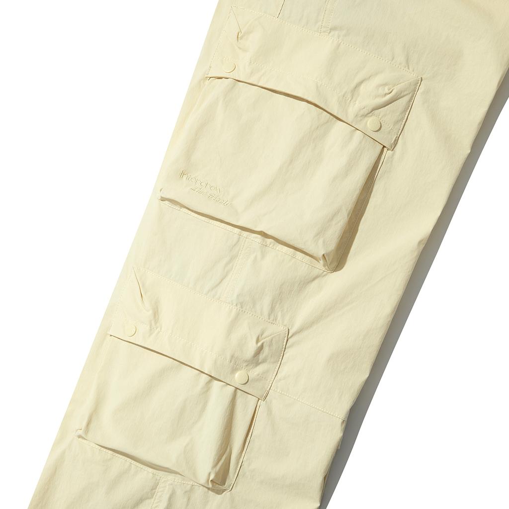 INTERCREW Women'S Stretch Cargo Wide Pants L Beige Ita2Pl52Ale