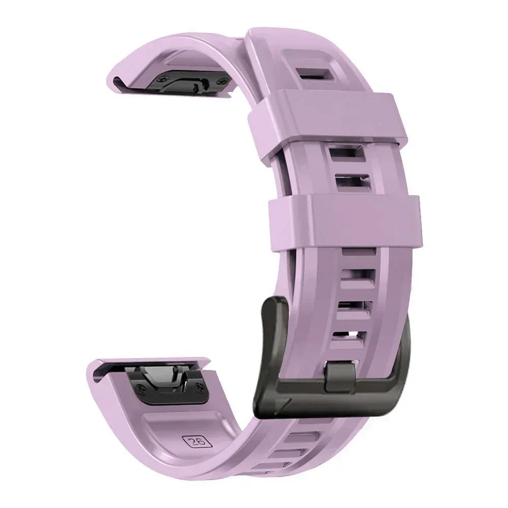 Силиконовый ремешок QuickFit 22 мм 26 мм для часов Garmin Fenix 8pro 7 7X E 6X 6 Pro 5 5X Plus Epix/Enduro/Descent Mk2i/Instinct 3