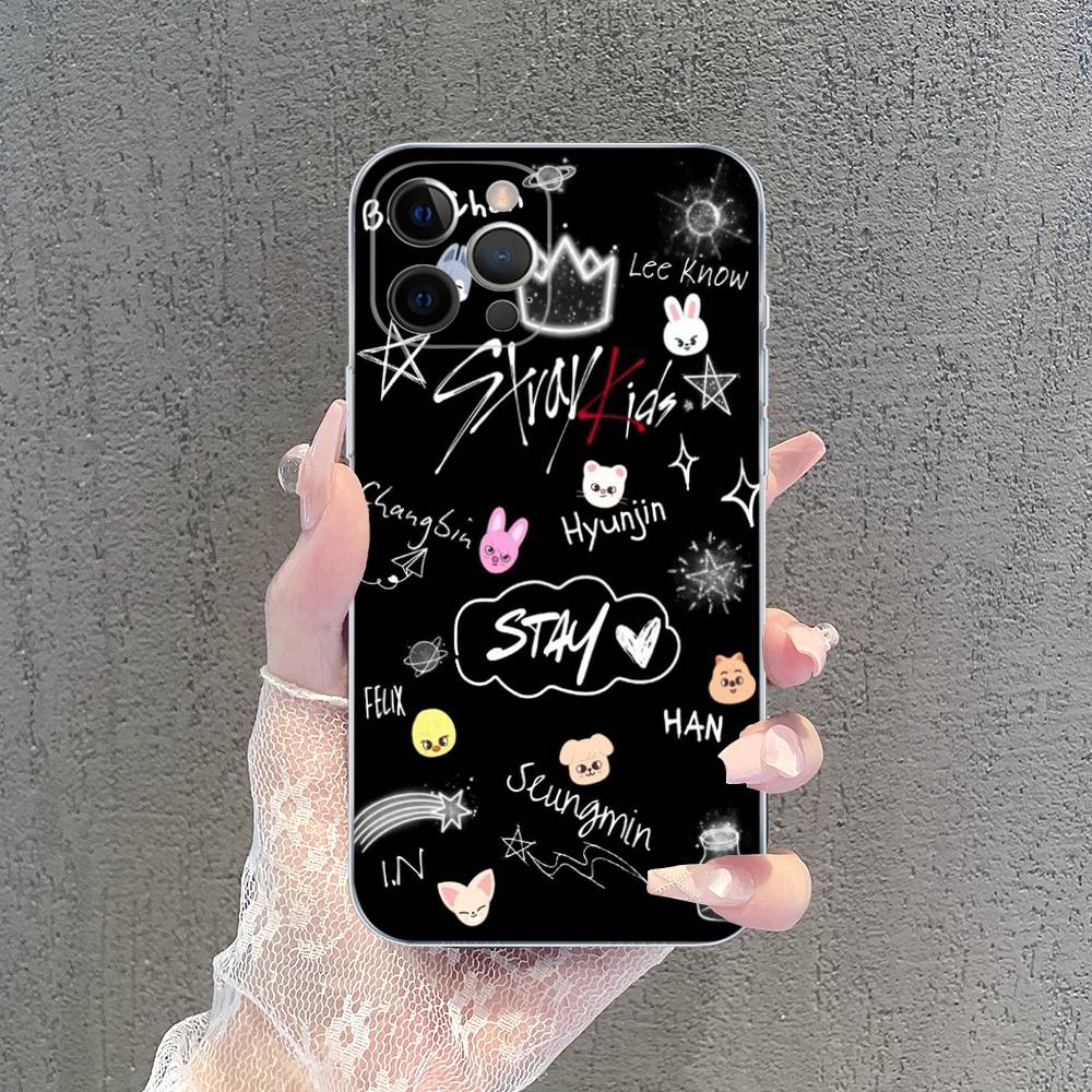 Kpop S-Stray K-Kids Прозрачный чехол для телефона для IPhone 17 Air 16 Pro Max 15 14 13 12 11Plus Ударопрочный чехол