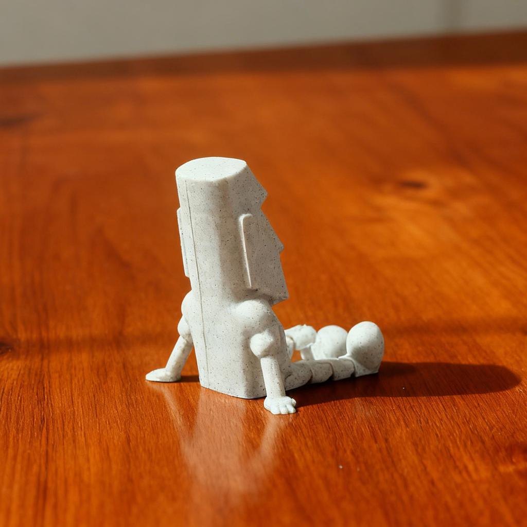 3D-печатная сидящая фигурка Настольное украшение Креативная игрушка Скульптура