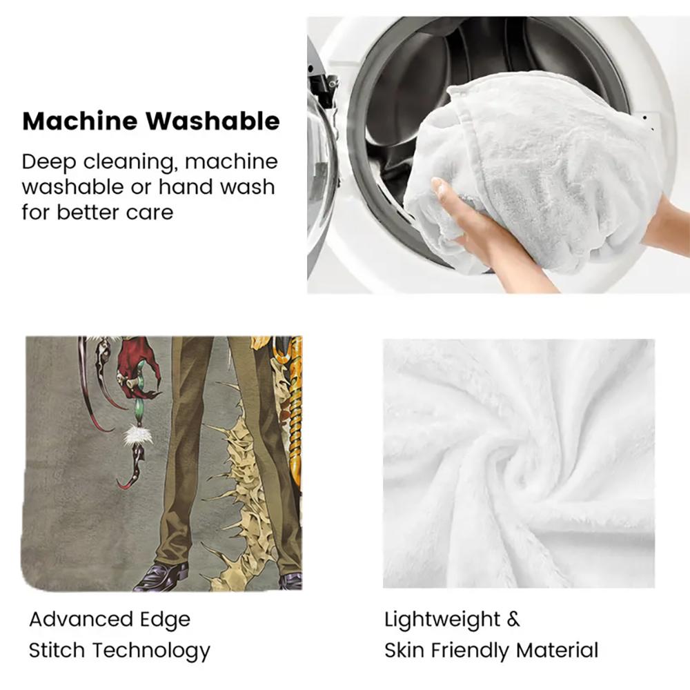 Light Yagami & Shinigami Print thin Flannel Blanket for Living Room,Sofas Blankets,Lunch Break,blankets fluffy blanket