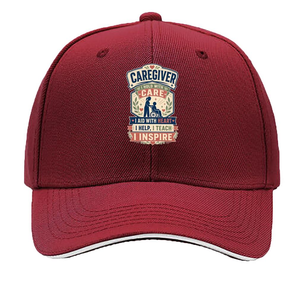 Caregiver Heart Support Inspiration Sandwich Baseball Cap Sun Cap Outdoor Workouts Hat
