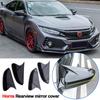 For Honda For Civic 2016- Rear View Mirror Cover Mirror Cover Horn Shape ABS Gloss Black Side Mirror Cover Rearview