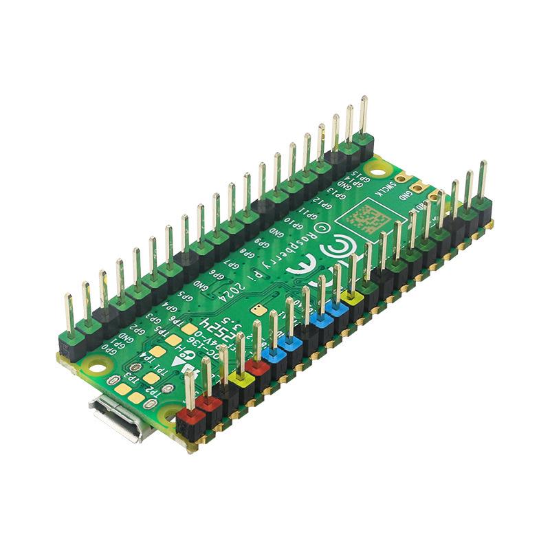 Raspberry Pi Pico Color Pin Header, Single Row, 20-Pin, 2.54mm Pitch (2-Pack)