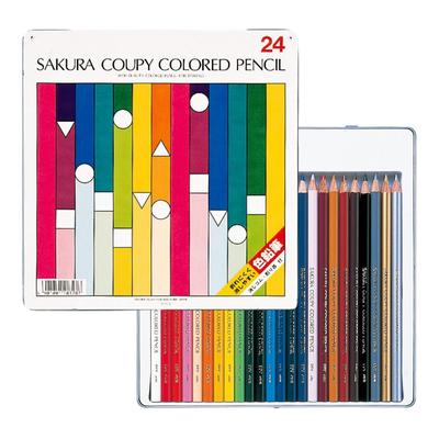 Цветные карандаши Sakura Coupy 24 PFY24 Cray-Pas, Цвета,
